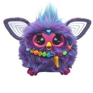 Hasbro Furby Interactive Purple Blue Talks Ears Moved Lightup Talks TESTED Works